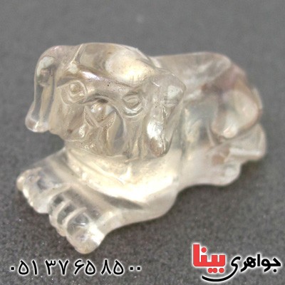 سنگ کوارتز زلال تراش سگ _کد:15201