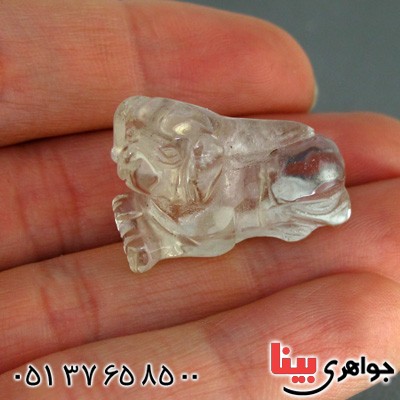 سنگ کوارتز زلال تراش سگ _کد:15201