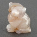 سنگ عقیق شجری زیبا تراش سگ سوئیسی _کد:15214