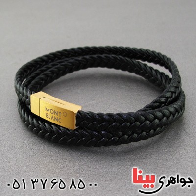 دستبند چرم طبیعی طرح مونث بلنک _کد:15244