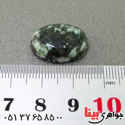 نگین انگشتر عقیق خزه ای  درشت خوش نقش _کد:15274
