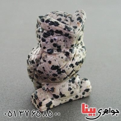 سنگ عقیق خزه ای  تراش جغد _کد:15315