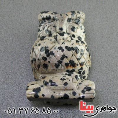 سنگ عقیق خزه ای  تراش جغد _کد:15315