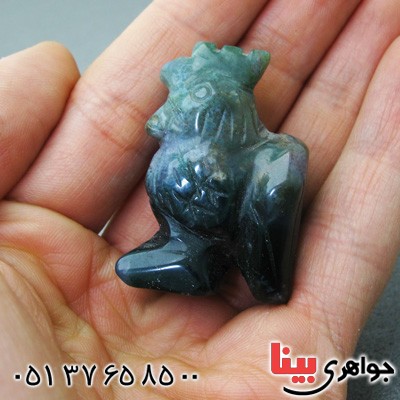 سنگ عقیق خوشرنگ تراش خروس _کد:15321