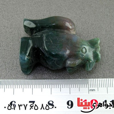 سنگ عقیق خوشرنگ تراش خروس _کد:15321