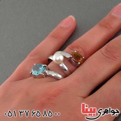 انگشتر چند جواهر زنانه فری سایز خاص _کد:15328