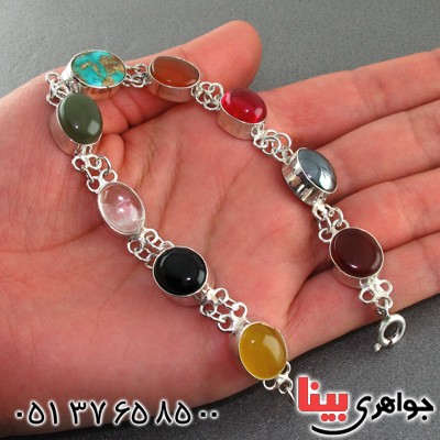 دستبند چند جواهر سلجوقی سنگ درمانی _کد:15343