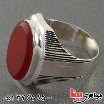 انگشتر عقیق قرمز مردانه درشت با حرز امام جواد انگشتر عقیق قرمز مردانه درشت با حرز امام جواد