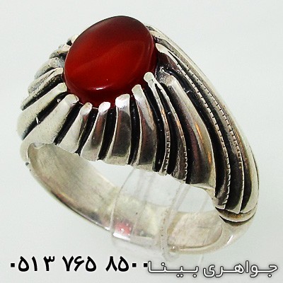 انگشتر عقیق یمنی طرح زیرخاکی