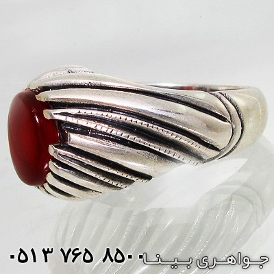 انگشتر عقیق یمنی طرح زیرخاکی