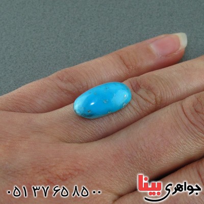نگین انگشتر فیروزه نیشابوری خوشرنگ _کد:15514