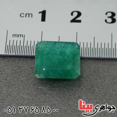 نگین انگشتر زمرد خوشرنگ مستطیلی _کد:15526