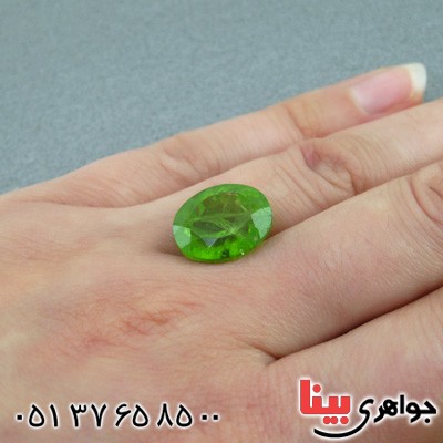 نگین انگشتر زبرجد درشت شفاف و خوشرنگ _کد:15528