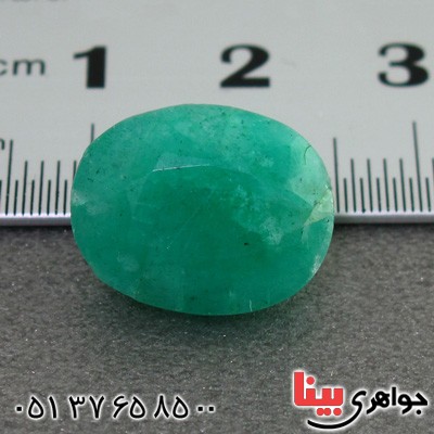 نگین انگشتر زمرد درشت خوشرنگ و خوش طرح _کد:2078