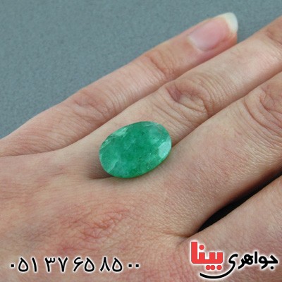 نگین انگشتر زمرد درشت و خوشرنگ _کد:15548