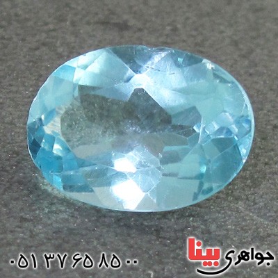 نگین انگشتر توپاز آبی درشت و خوش تراش _کد:15552