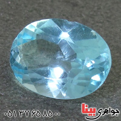 نگین انگشتر توپاز آبی درشت و خوش تراش _کد:15552