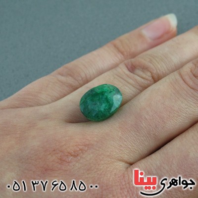 نگین انگشتر زمرد خوشرنگ و زیبا _کد:15559
