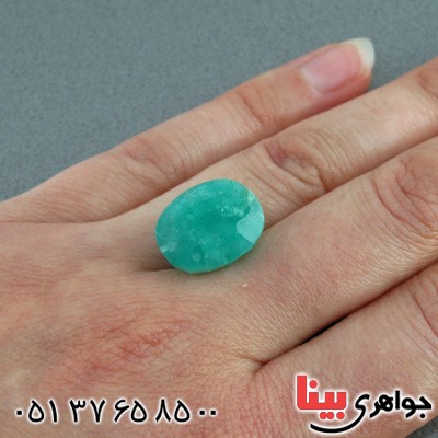 نگین انگشتر زمرد درشت و خوشرنگ _کد:15564