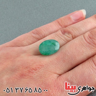 نگین انگشتر زمرد خوشرنگ و زیبا _کد:15568