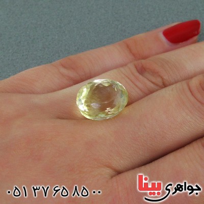 نگین انگشتر سیترین درشت و شفاف _کد:15589