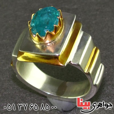 انگشتر زمرد مردانه درشت کلاسیک AA _کد:2101