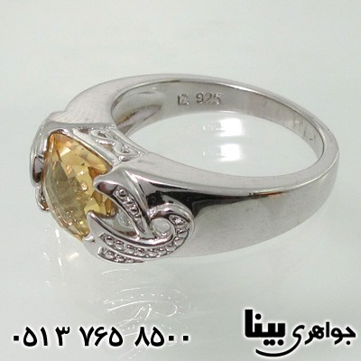 انگشتر سیترین مربعی خاص