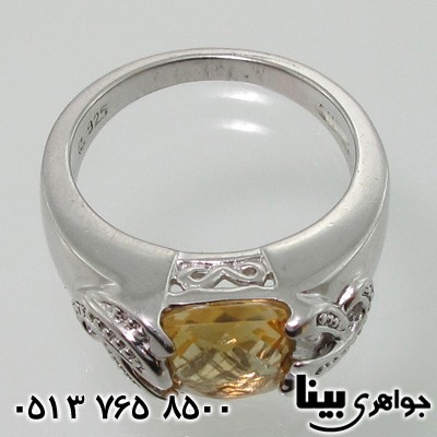 انگشتر سیترین مربعی خاص