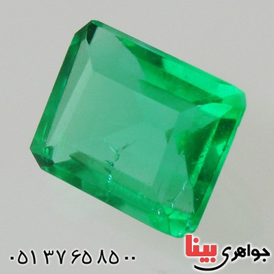 نگین انگشتر زمرد شفاف درشت AAA _کد:15655