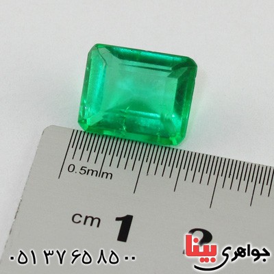 نگین انگشتر زمرد شفاف درشت AAA _کد:15655