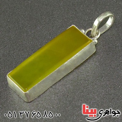 گردنبند عقیق شرف الشمس مستطیلی خوشرنگ دور ساده _کد:15664