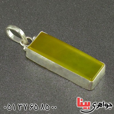 گردنبند عقیق شرف الشمس مستطیلی خوشرنگ دور ساده _کد:15664