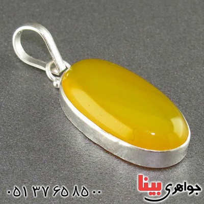 گردنبند عقیق شرف الشمس خوشرنگ دور ساده _کد:15665