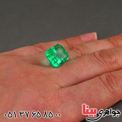 نگین انگشتر زمرد صاف AAA _کد:15671