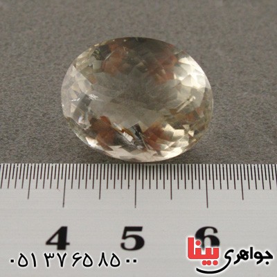 نگین انگشتر آمتیست سفید درشت بسیار عالی همراه با شناسنامه بین المللی دیجیتال _کد:2153