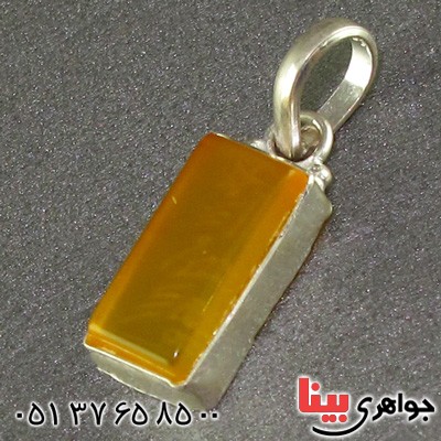 گردنبند عقیق شرف الشمس دور ساده خوشرنگ _کد:15703
