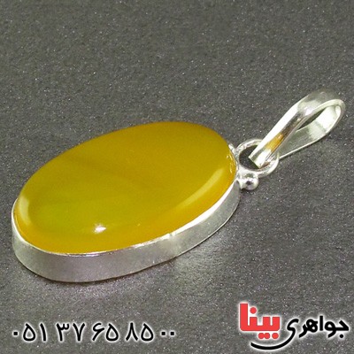 گردنبند عقیق شرف الشمس دور ساده خوشرنگ _کد:15705