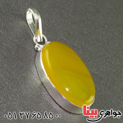 گردنبند عقیق شرف الشمس دور ساده خوشرنگ _کد:15705