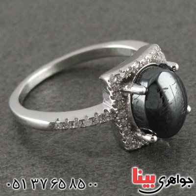 انگشتر حدید صینی هفت جلاله رودیوم زنانه _کد:15707