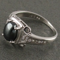 انگشتر حدید هفت جلاله رودیوم زنانه زیبا 