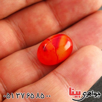 نگین انگشتر دُر خونی درشت بسیار خوشرنگ _کد:15763