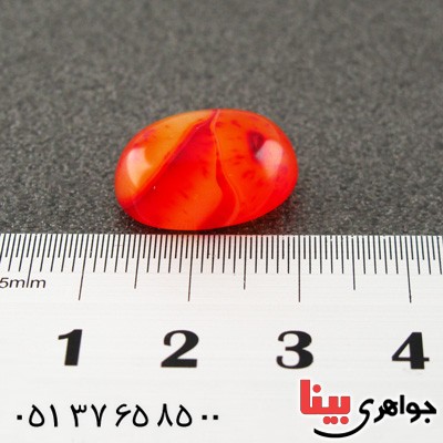 نگین انگشتر دُر خونی درشت بسیار خوشرنگ _کد:15763