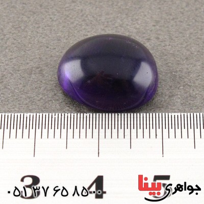 نگین انگشتر آمتیست دامله درشت خوشرنگ _کد:15764