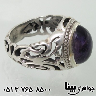 انگشتر آمتیست شبکه کاری