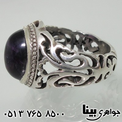 انگشتر آمتیست شبکه کاری