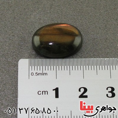 نگین انگشتر چشم ببر درشت و خوشرنگ _کد:15791