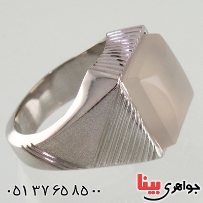 انگشتر عقیق یمنی کبود درشت مردانه لاکچری _کد:2174