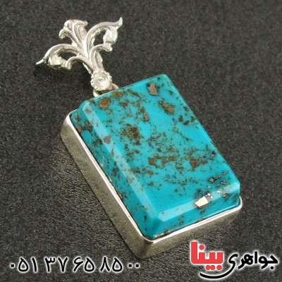 گردنبند فیروزه نیشابوری شجری بسیار عالی _کد:2175