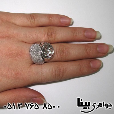 انگشتر طرح طلا سفید طرحدار