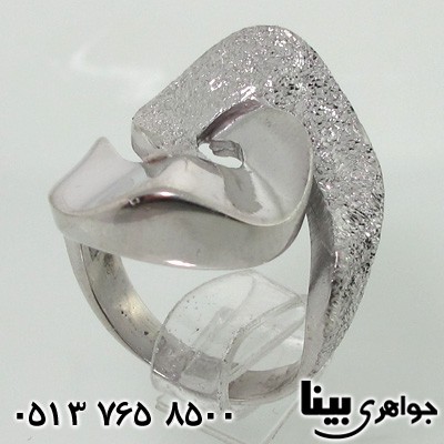 انگشتر طرح طلا سفید گره